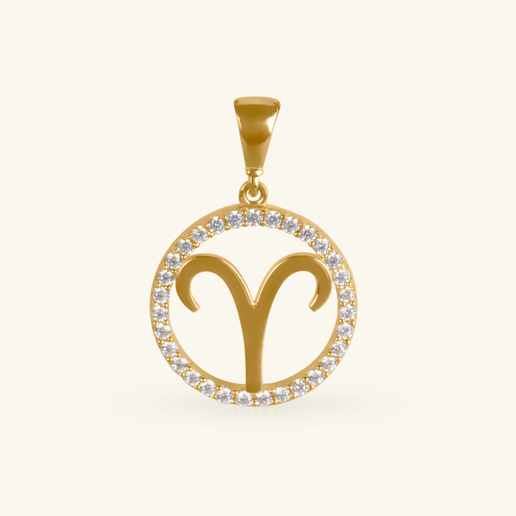 Aries Pendant, Made in 14k solid gold