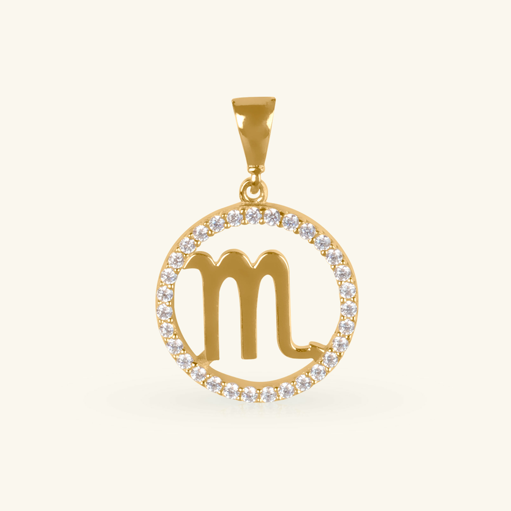 Scorpio Pendant,Made in 14k solid gold