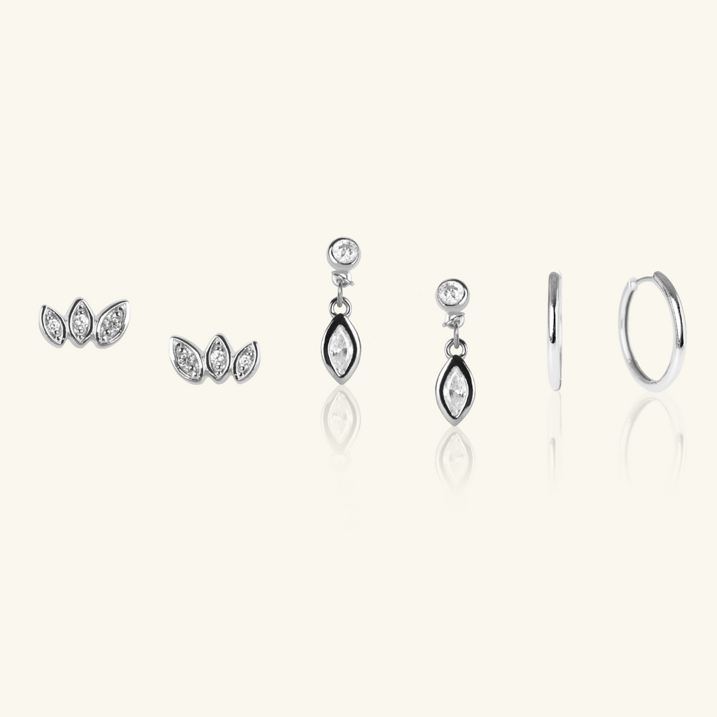 Alice Marquise Bundle Sterling Silver, Handcrafted in 925 sterling silver