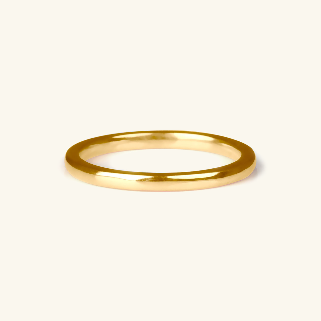 Thin Band,Made in 14k Solid Gold