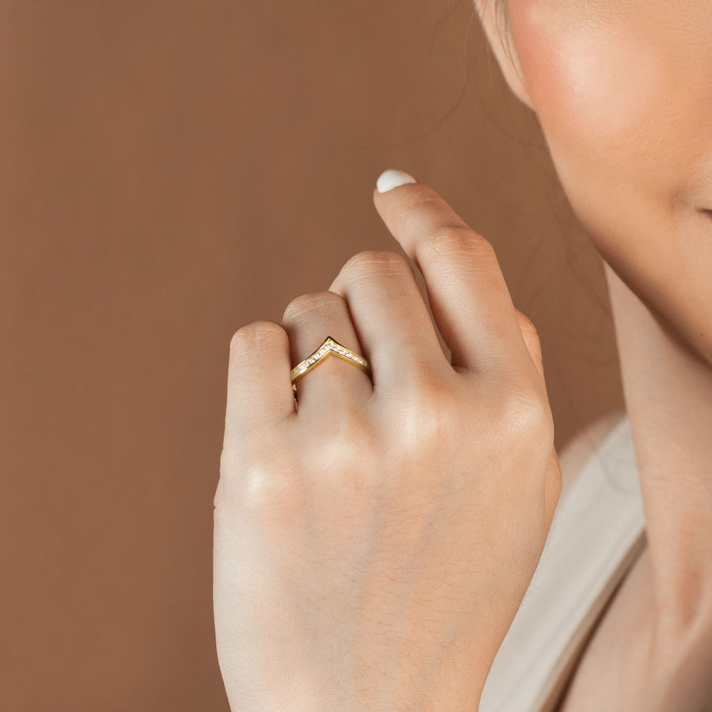 Wishbone Ring,Made in 14k Solid Gold