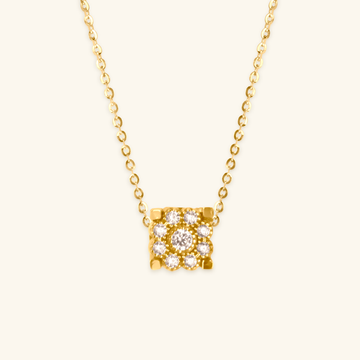 Flower Pendant Necklace, Made in 14k solid gold