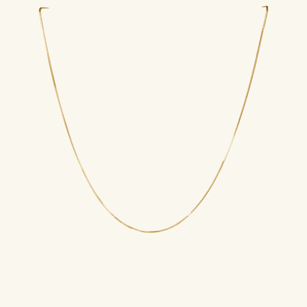 Foxtail Chain Necklace, Made in 18k solid gold