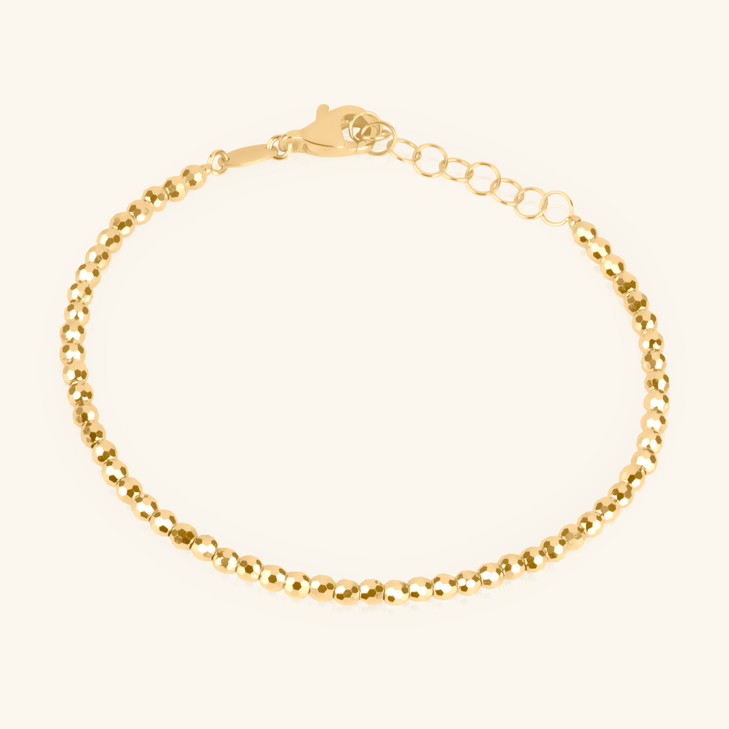 Bold Spheres Bracelet, Made in 14k solid gold