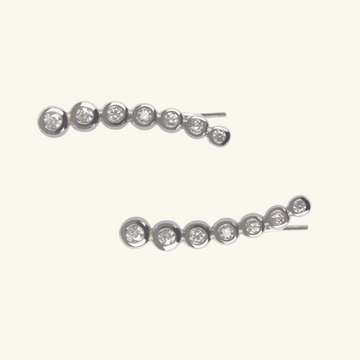 Spheres Climbers Sterling Silver
