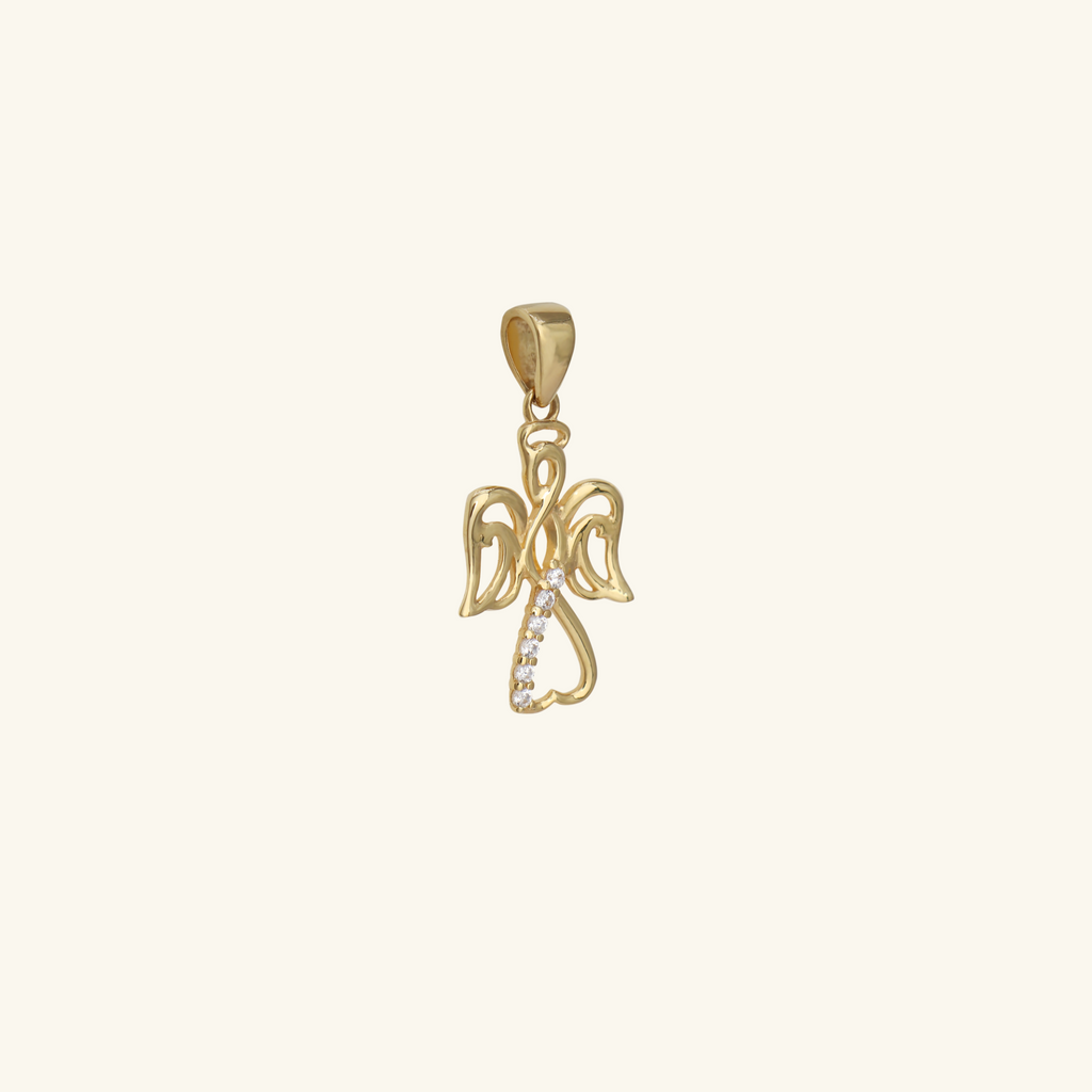 Angel Pendant, Made in 18k solid gold