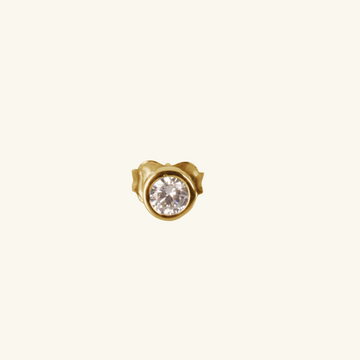 Single Mini Arden Stud,Made in 18k Solid Gold