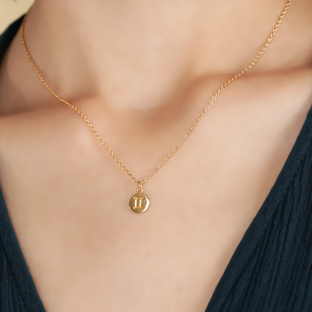 Zodiac Necklace,Handcrafted in 925 Sterling Silver