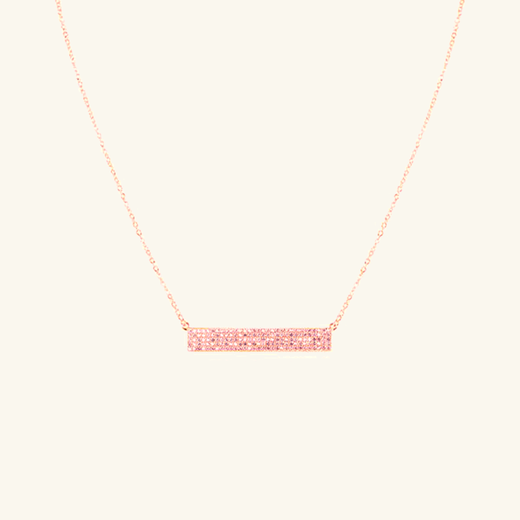 Anastasia Necklace Rose Gold Vermeil, Handcrafted in 925 sterling silver