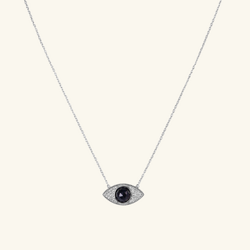 Leire Eye Necklace Sterling Silver, Handcrafted in 925 sterling silver