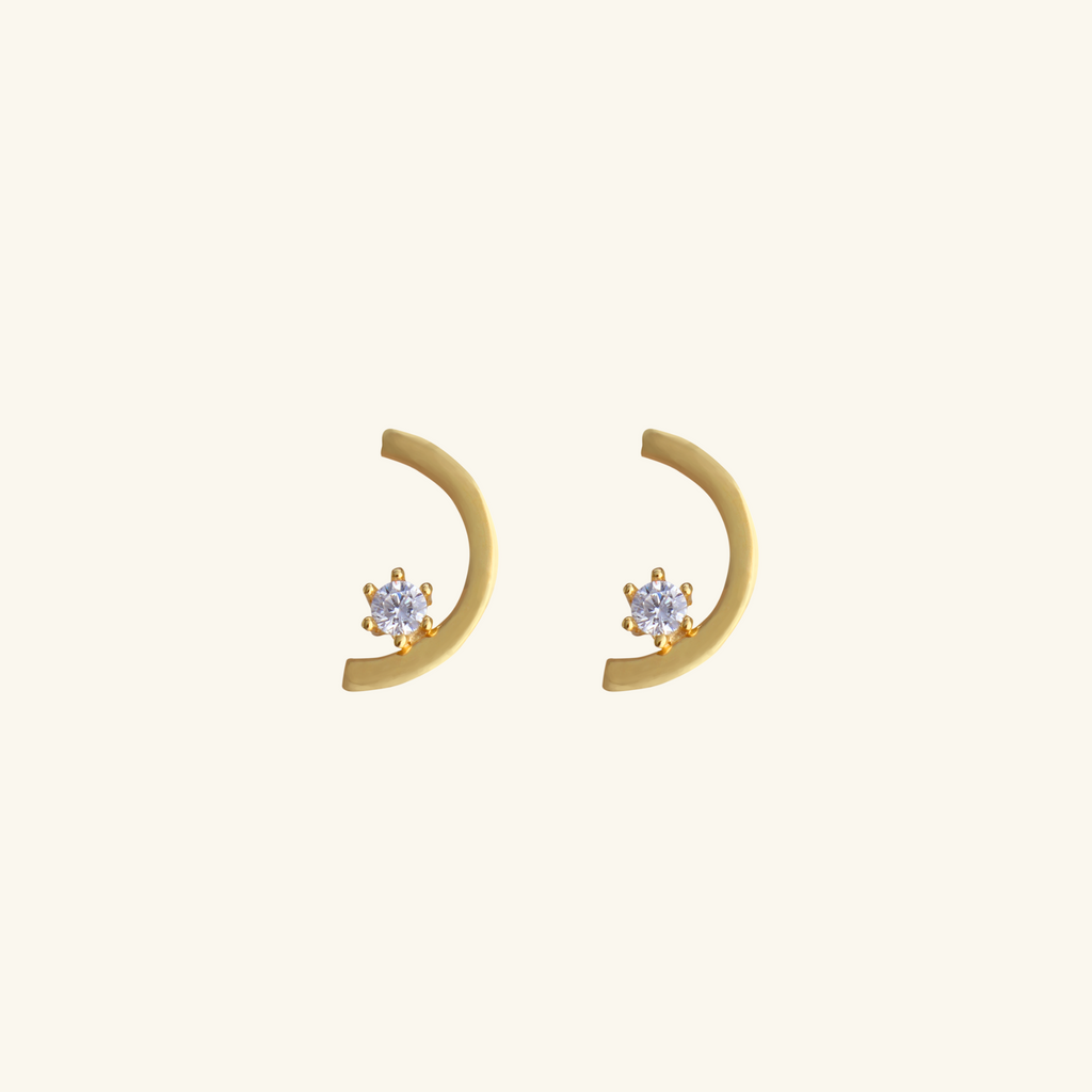 Lumen Studs, Made in 18k solid gold