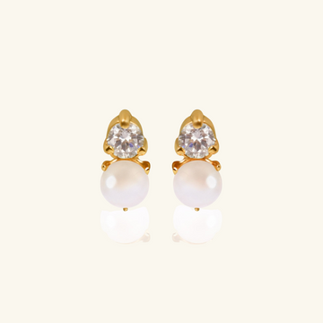 Mini Pearl Studs, Handcrafted in 925 sterling silver