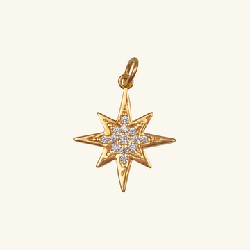 Northstar Charm, Made in 18k solid gold