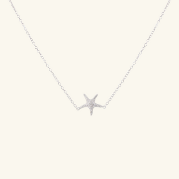 Starfish Necklace sterling Silver,Handcrafted in 925 Sterling silver